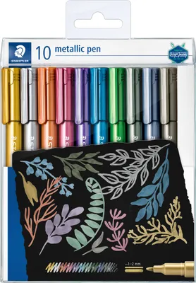 Obrázek produktu pro STAEDTLER Marker Metallic 10 Stück im Etui,  1-2mm