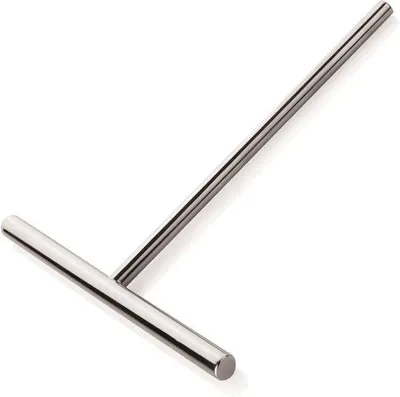 Produktbild von Unyqoos® Crêpe-Teigverteiler – Edelstahl, zum Verteilen von Crêpeteig und Pfannkuchenteig, 18 cm Verteiler, 20 cm Griff, silber, 1 Stück