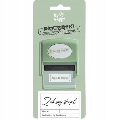 Zdjęcie produktu dla Stempel z napisem BYLE DO PIĄTKU pieczątka ze śmiesznym napisem dla dzieci