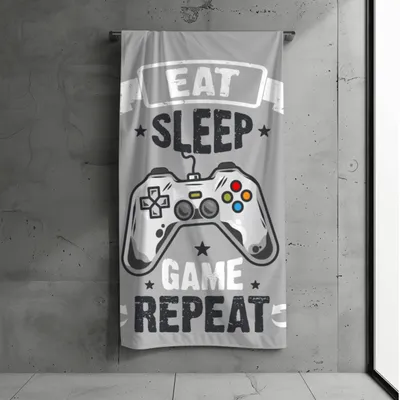 Produktbild von Strandtuch Gamer Game Flow 90x180 cm