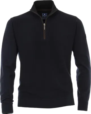 Produktbild von REDMOND Casual Herren Troyer Langarm Regular-Fit Marine XL
