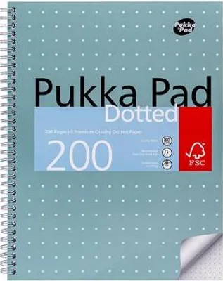Obrázok produktu pre Špirálový zošit "Metallic Jotta", A4+, bodkovaný, 100 listov, PUKKA PAD JM018DOT
