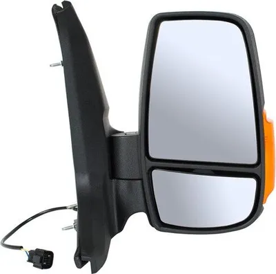 Image de Rétroviseur extérieur Miroir MANUEL DROIT Clignotant Jaune pour Ford Transit MK8 2014-2019