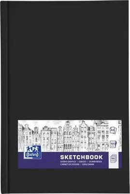 Immagine prodotto di OXFORD 400152626 OXFORD Skizzenbuch Sketchbook DIN A6 blanko, schwarz Hardcover 96 Seiten