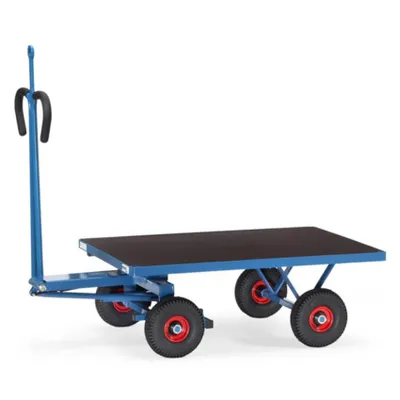 Produktbild von Fetra Handpritschenwagen mit Zugöse 700 kg Ladefläche 1.200 x 800 mm Luftreifen
