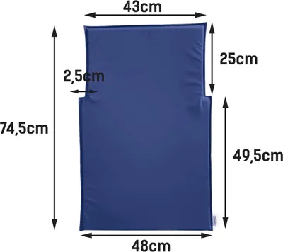 Wickeltisch-Auflage Kawabasic in blau oder weiß Timkid