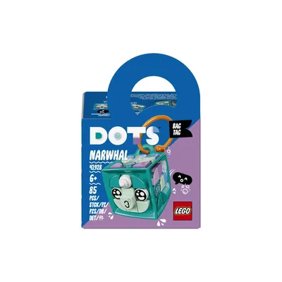 Image de LEGO® 41928 LEGO® Dots 41928 Taschenanhänger Narwal Bausatz