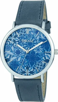 Produktbild von SNOOZ SAA1041-72 Uni-Armbanduhr, Edelstahl-Gehäuse, Leder-Armband