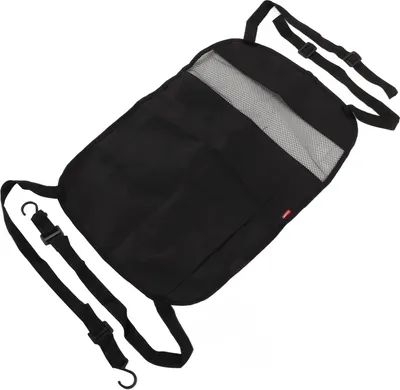 Immagine prodotto di Borsa a rete per auto, tessuto Oxford, 59 x 39 cm, nero, organizer universale a rete per lo schienale dell'auto