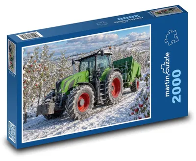 Produktbild von Puzzle 2000 Traktor im Apfelgarten - martinpuzzle