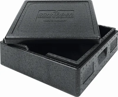Produktbild von Pizzabox large m. Deckel, Isolierbox 480x480x182mm, Thermobox, Transportbox