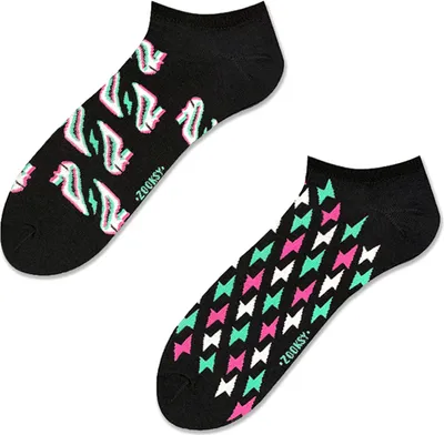 Produktbild von Kurze Damensocken "Hohen Schuhen", Größe 36-40, bunte Socken mit lustigem Muster
