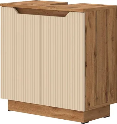 Produktbild von Waschbeckenunterschrank Vicco Lotta Cashmere 59.8 x 62.1 cm mit 2 Türen, Model 58517