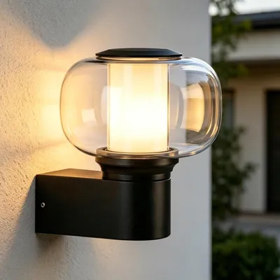 Produktbild von ZMH LED Außenwandleuchte Outdoor Aussen Wandbeleuchtung E27 Terrassenbeleuchtung IP65 Wandlampe Hauswand AußEnlampe Wand Wall AußEnleuchte Balkon Flur