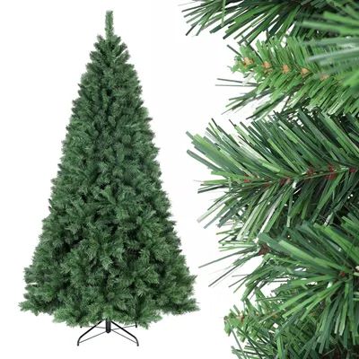 Productafbeelding van Salcar kerstboom, 180 cm hoog, kunstmatig, met klapsysteem en metalen voet, diameter ongeveer 98 cm, met 580 takken