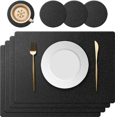Produktbild von Famanu Platzsets – Set von Platzsets – Esszimmeraccessoires – Hitzebeständig – Anti-Rutsch – Abwaschbar