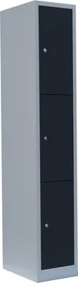 Produktbild von Schließfachschrank Fächerschrank Wertfachschrank 3 Fächer 520318 Grau/Anthrazit