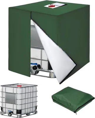 Produktbild von Famanu IBC-Tankabdeckung 1000L 420D Wasserreservoir - Schwarz