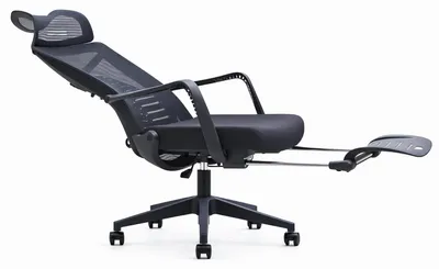 Obrázek produktu pro Ergonomická kancelářská židle s nastavitelným opěradlem a podnožkou
