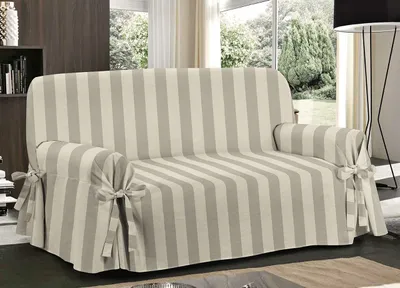 Productafbeelding van Beige Stoelhoes met Zijklemmen voor Versterkte Bevestiging