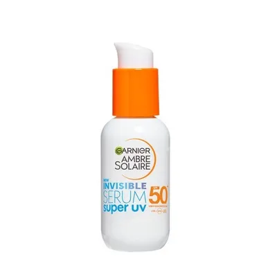 Zdjęcie produktu dla Garnier Ambre Solaire Invisible Super UV Serum ochronne do twarzy SPF50+, 30ml