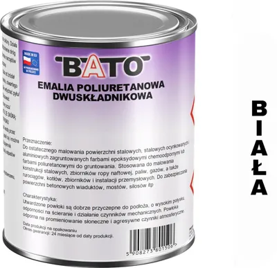 Produktbild von ZWEIKOMPONENTEN-POLYURETHAN-EMALIE WEISS A 1 L (0,8 l Farbe + 0,2 l Härter)