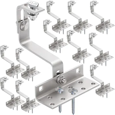 Produktbild von 3 Module Montageset Ziegeldachhaken, 10cm, Hammerkopf 17,3