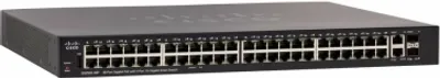 Zdjęcie produktu dla Cisco SG250X-48P, Zarządzany, L2/L3, Gigabit Ethernet (10/100/1000), Obsługa PoE, Możliwości montowania w stelażu, 1U