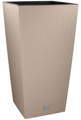 Produktbild von Pflanztopf Blumentopf 40x40x76cm Rattan Optik in Mocca