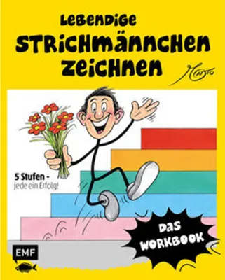 Immagine prodotto di Lebendige Strichmännchen zeichnen - Das Workbook