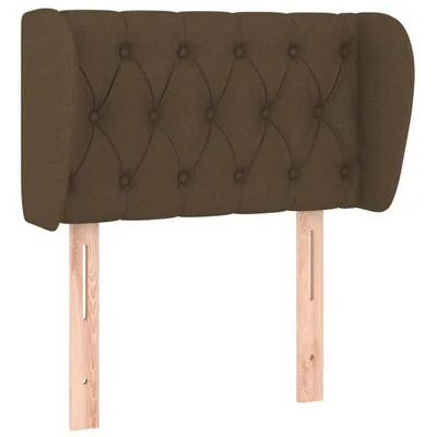 Produktbild von vidaXL Kopfteil mit Ohren Dunkelbraun 83x23x78/88 cm Stoff