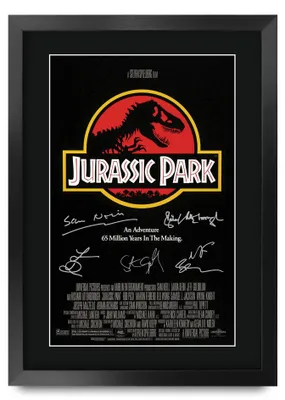 Produktbild von Solidchoice – Jurassic Park, signierte Poster – Filmmemorabilien