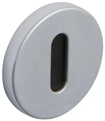 Imagen del producto de Juego de 2 rosetas modelo 6600 – Cerradura L, color plateado