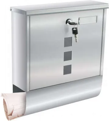 Produktbild von Briefkasten Groß Wandbriefkasten Postkarten Briefe + 2 Tasten