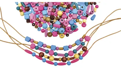 Image de Eduplay Perles en bois 250g multicolores