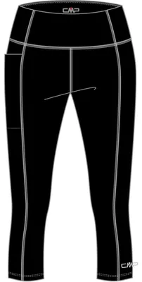 Produktbild von CMP Damen Caprihose Tights Schwarz 34