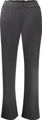 Produktbild von Schwarze Damen-Jogginghose mit weitem Bein und Fleece, ozeanfreundlich