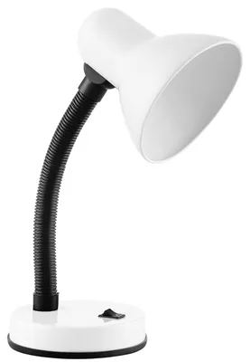 Obrázek produktu pro Stolní lampa, patice E27, 40W, ocel a plast (bílá)