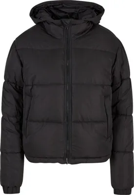 Produktbild von Urban Classics Winterjacke Damen Ladies Peached Puffer Jacket With Hood schwarz L