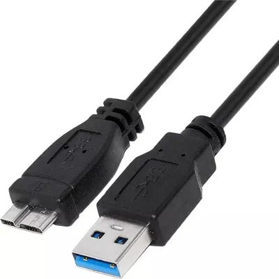Produktbild von USB 3.0 A-B Micro-B Kabel SuperSpeed 1.5m für Festplatten