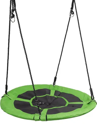 Produktbild von Nestschaukel 100 cm Schaukel Rundschaukel Tellerschaukel Netzschaukel - grün