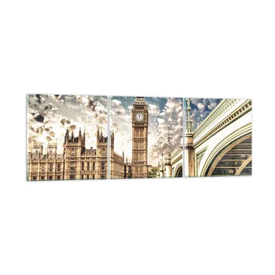 Produktbild von Bilder auf glas - London architektur big ben - 150x50cm - Glasbilder - Wandbilder - Kunstdruck - zum Aufhängen bereit - Wanddekoration aus Glas - Glas Bilder - Wandbild auf Glas - GCA150x50-2415