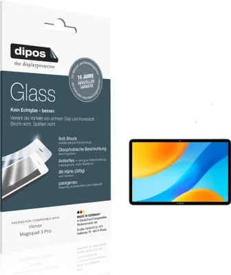 Produktbild von 2x Schutzfolie für Honor Magicpad 3 Pro matt - Anti-Shock 9H Folie dipos Glass Kunststoffglas