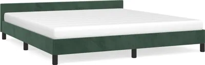 Immagine prodotto di vidaXL Struttura letto senza materasso verde scuro 180x200 cm velluto
