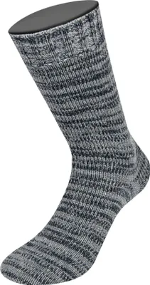 Produktbild von Lana Grossa - Meilenweit 6-fach 150g Denim Mix 9695 mittelgrau dunkelgrau schwarz