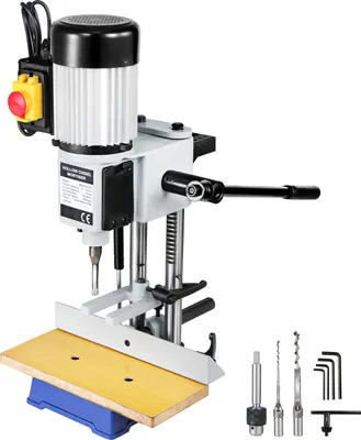 Produktbild von VEVOR Hohl Stemmmaschine MS36127A3 Hohlmeißel Mortiser 2800 U / min 750W Tischstemmer Meißelbohrersatz für Holzbearbeitung