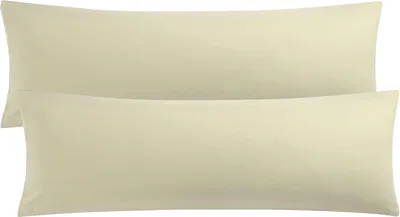 Productafbeelding van PiccoCasa Set van 2 kussenslopen, 100% microvezel, overtrek voor zijslaapkussen, 50 x 160 cm, hoofdkussensloop, lang