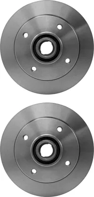 Produktbild von 2 Bremsscheiben voll Ø 39,8 mm 9,5 mm HELLA passend für u.a. VW KAEFER