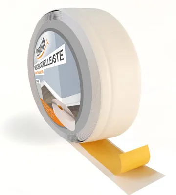 Produktbild von Weichsockelleiste selbstklebend 5 m, weiß, Sockelleiste auf der Rolle