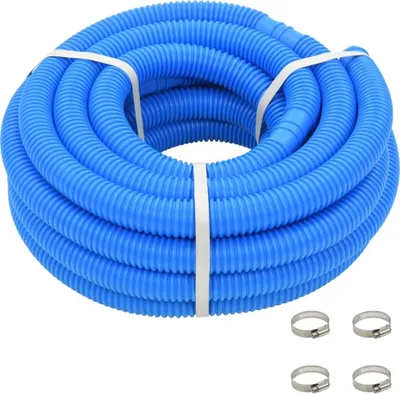 Produktbild von Poolschlauch mit Klammern Blau 38 mm 12 m
